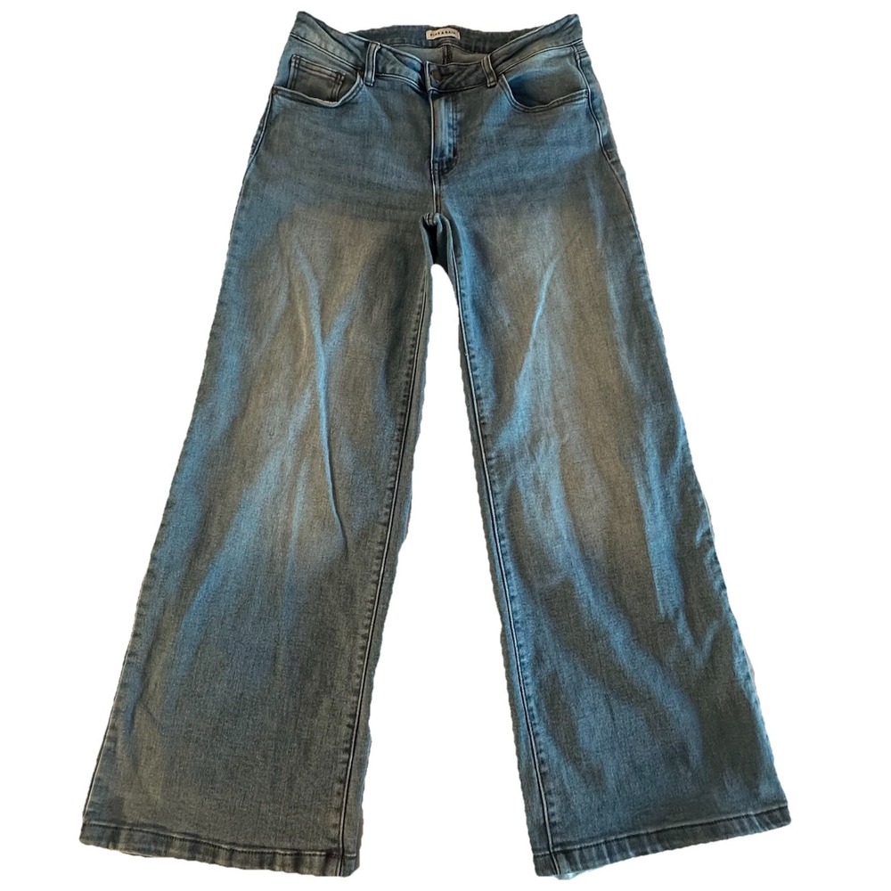 Fire & Rain Jeans Size 13 High Rise Wide Leg Barrel Stretch Denim‎ Grunge Pants